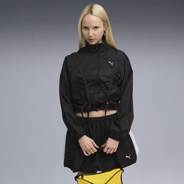  Geaca de dama PUMA DARE TO OVERSIZED WOVEN JACKET 63214801 PUMA NEGRU 