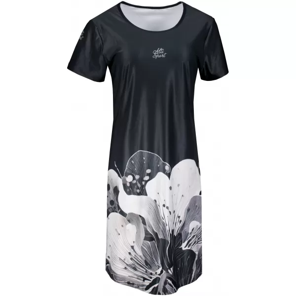  Tricou premium extins pentru femei ALTISPORT VOJ/ALW090SAT02 NEGRU 