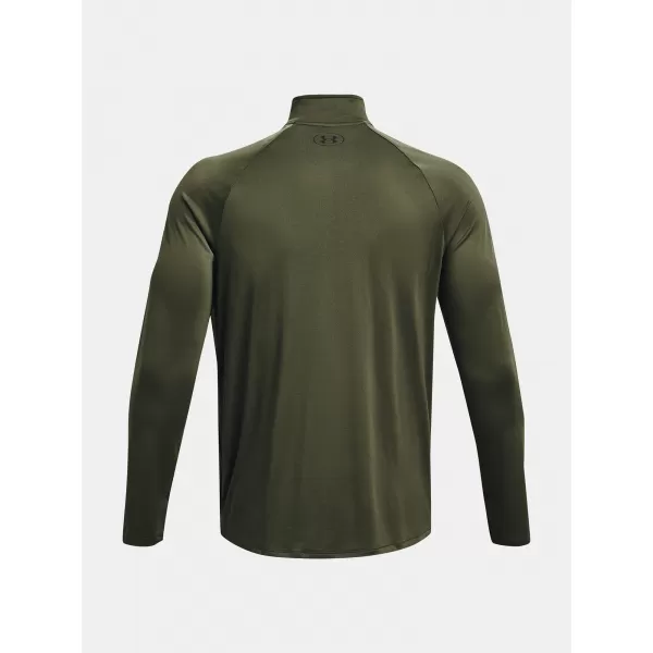  Tricou pentru bărbați UNDER ARMOUR UA TECH 2.0 1/2 ZIP 1328495-392 VERDE 