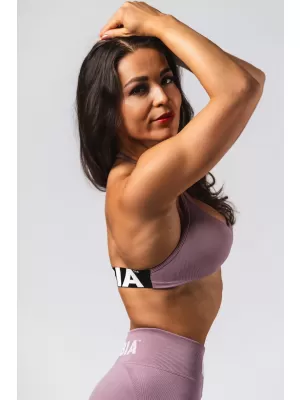 Sutien sport cu ridicare fără cusături FLOW SEAMLESS 495 PINK Nebbia