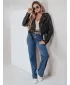 Pantalonii pentru doamne DSTREET UY2770 ALBASTRU