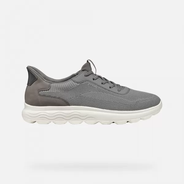  Adidași pentru bărbați GEOX SPHERICA PLUS GRI ÎNCHIS 
