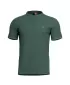 tricou PENTAGON LEVANTES HENLEY T-SHIRT STRIPES K09025 SPRINGBOK VERDE
