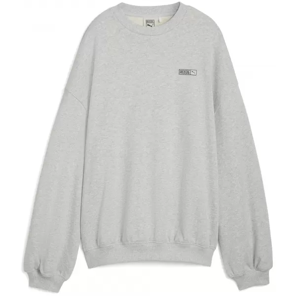  Panoul pentru doamne PUMA X ROSÉ OVERSIZED CREW 63380310 HEATHER GRI DESCHIS 
