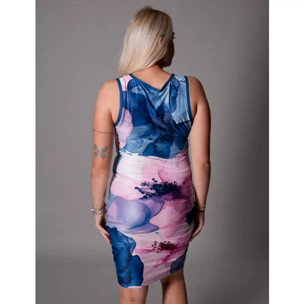  Rochie premium dama ALTISPORT VOJ/ALW117SAT03 ALBASTRU/ROZ 