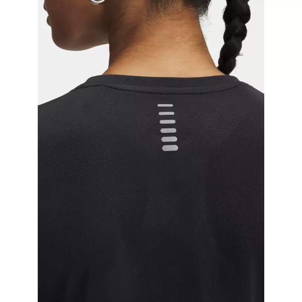  Tricou pentru femei UNDER ARMOUR UA LAUNCH JACQUARD SS 6005096-004 NEGRU 