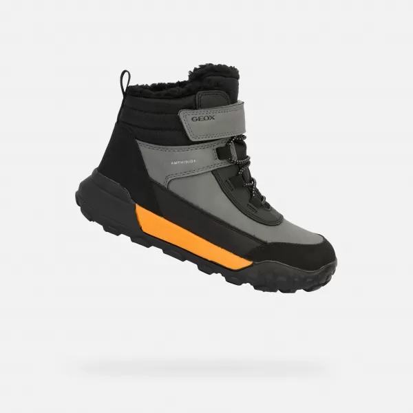  Cizme de iarna pentru baieti GEOX TREKKYUP B ABX J46MBE0MEMSC0036 NEGRU 