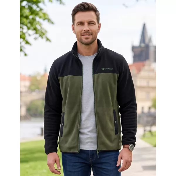  Hanorac pentru bărbați din fleece ALTISPORT GAMEL KAKI 