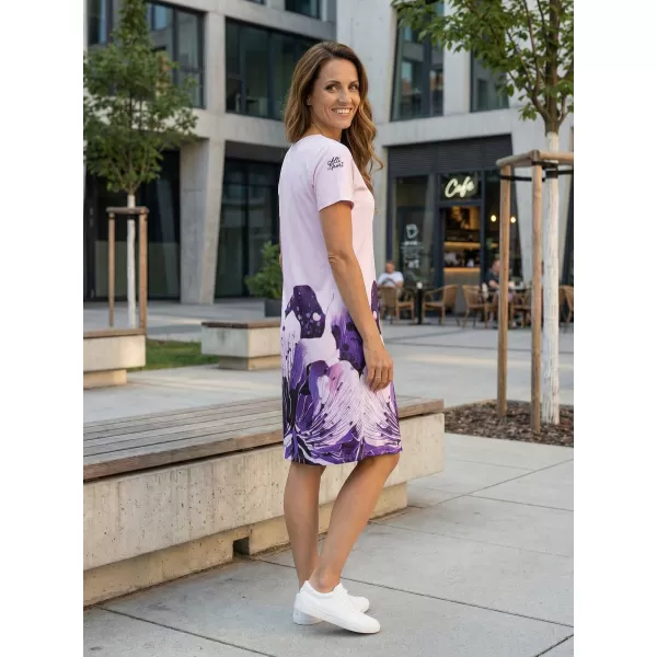  Tricou premium extins pentru femei ALTISPORT VOJ/ALW090SAT02 VIOLET 
