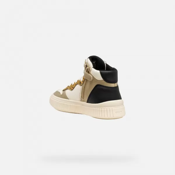  Adidași pentru fete GEOX LAQUINNY J56M3B054AJC1M2U CREMOS 