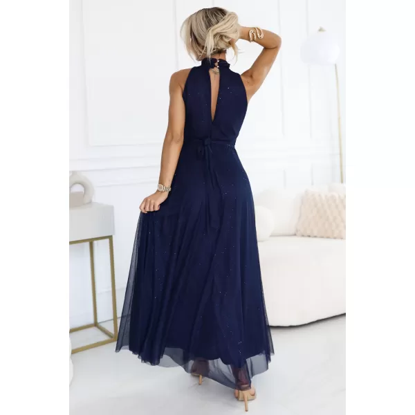  Rochie NUMOCO 636-2 ALBASTRU ÎNCHIS 