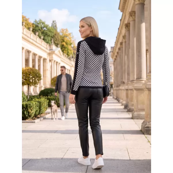  Hanorac de dama ALTISPORT GILL NEGRU/ALB 