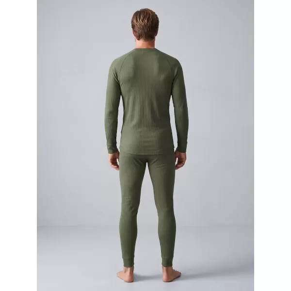  Set termic pentru bărbați ALTISPORT GAIN KAKI/NEGRU 