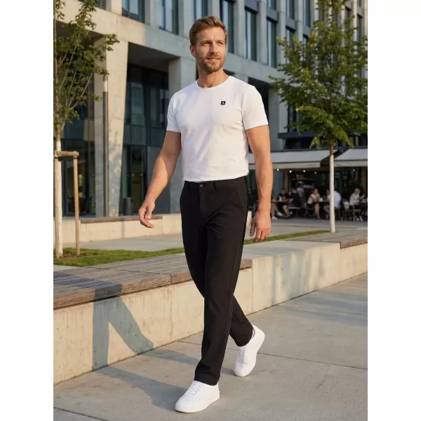  Pantaloni pentru bărbați ALTISPORT ATS TROUSER SLIM-FIT NEGRU 