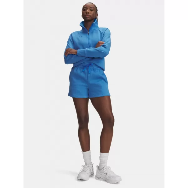  Pantaloni scurți de damă UNDER ARMOUR RIVAL FLEECE SHORT 1382723-402 ALBASTRU 