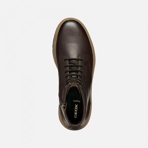  Pantofi pentru bărbați GEOX POVE G011452 MARO ÎNCHIS 
