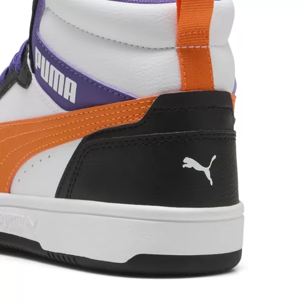  Pantofi pentru bebeluși PUMA REBOUND V6 MID JR 39383134 PUMA ALB/PORTOCALIU/NEGRU 