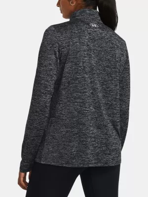 Hanorac de dama UNDER ARMOUR TECH 1/2 ZIP- TWIST NEGRU