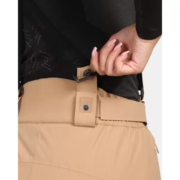  Pantaloni de schi pentru femei KILPI ELARE-W ZL0404KI BEJ 