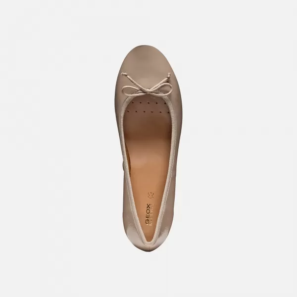  Pantofi de dama cu toc GEOX FLORETIA BEJ 