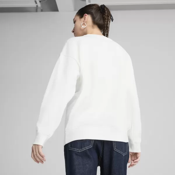  Hanorac de dama PUMA ESS OVERSIZED CREW FL 68540002 PUMA ALB 