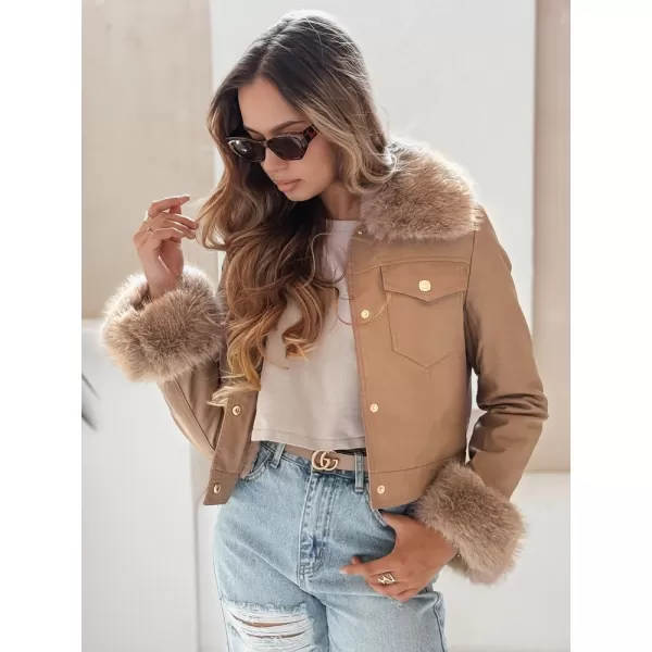  Geaca de dama DSTREET TY5139 CARAMEL 