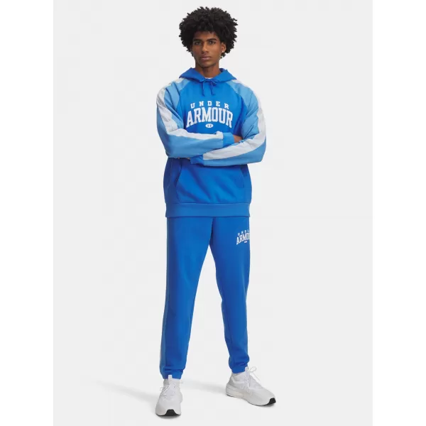  Pantaloni pentru bărbați UNDER ARMOUR RIVAL FLC CB PANTS ALBASTRU 