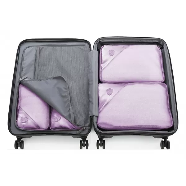  Set de organizatori HEYS METALLIC PACKING CUBE 5PC LILIAC 