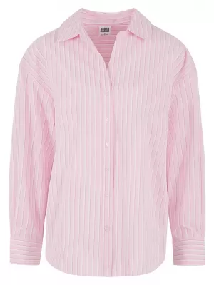 Bluza de dama URBAN CLASSICS TB7176 ROZ/ALB MOALE
