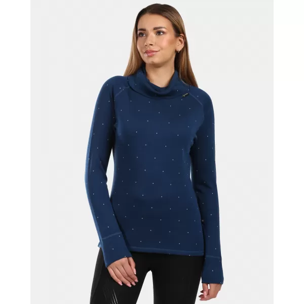  Tricou termic de damă KILPI JANNU-W ZL0501KI ALBASTRU ÎNCHIS 