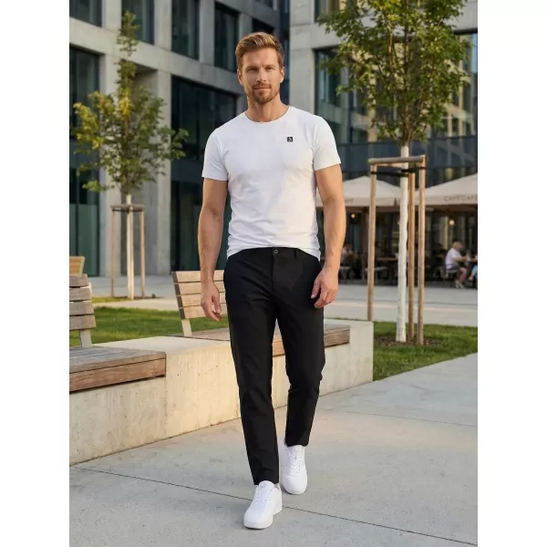  Pantaloni pentru bărbați ALTISPORT ATS TROUSER SLIM-FIT NEGRU 