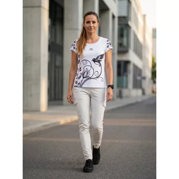  Cămașă de agrement pentru femei premium ALTISPORT VOJ/ALW106TR06 ALB 