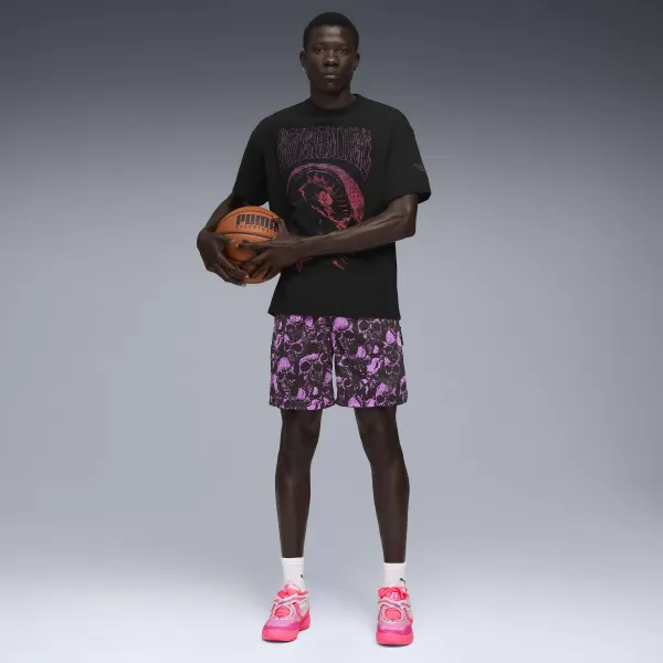  Pantofi pentru bărbați PUMA MB.05 WORLD TOUR 31212901 SOARE A LOVIT/MAGENTA PURĂ 