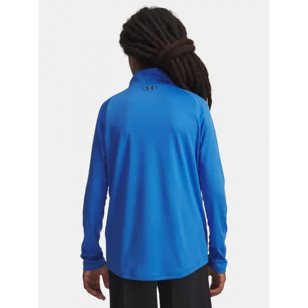  Tricou băieți UNDER ARMOUR UA TECH 2.0 1/2 ZIP 1363286-402 ALBASTRU 