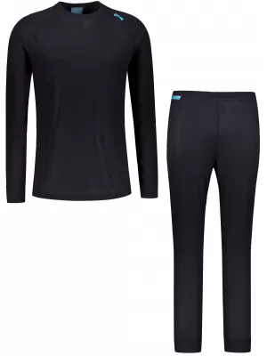 Set termic pentru bărbați ALTISPORT GAIN NEGRU