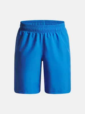 Pantaloni scurți pentru băieți UNDER ARMOUR UA TECH WOVEN WORDMARK SHORT 1383341-402 ALBASTRU