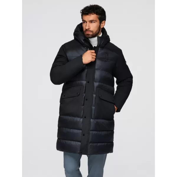  Palton pentru bărbați OMBRE OM-JALJ-0308 NEGRU 