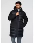 Palton pentru bărbați OMBRE OM-JALJ-0308 NEGRU