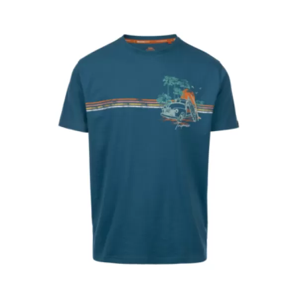  Tricou pentru bărbați TRESPASS ZAMA BONDI BLUE 