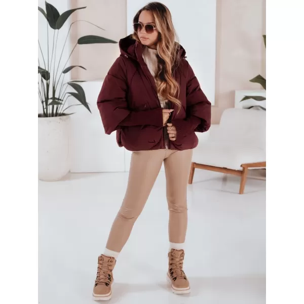  Geacă pentru doamne DSTREET TY5037 CLARET 