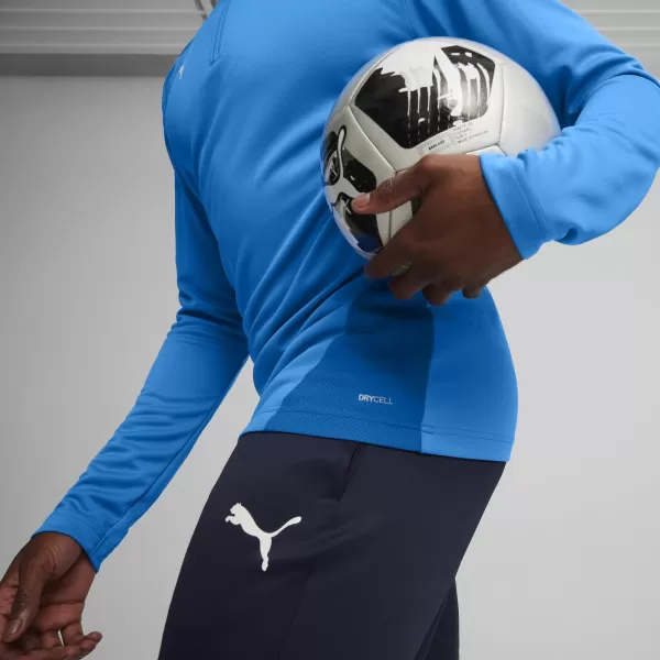  Cămaşă PUMA TEAMGOAL TRAINING 1/4 ZIP TO 658629_02 LIMONADĂ ALBASTRĂ ELECTRICĂ/ALB/ECHIPĂ REGALĂ 