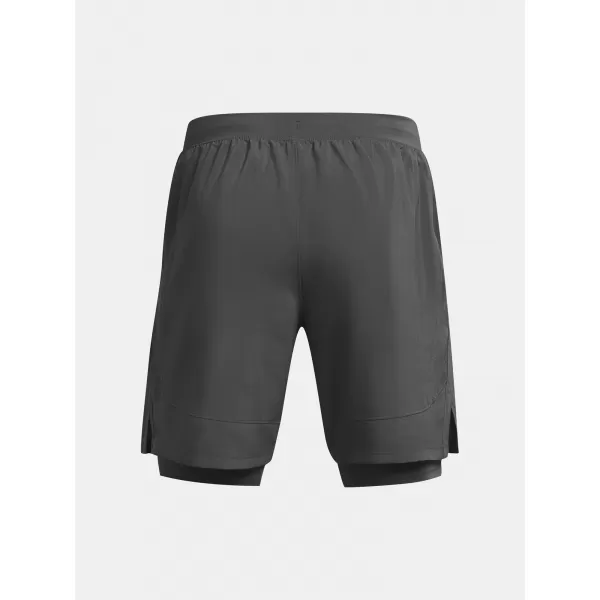  Pantaloni scurți pentru bărbați UNDER ARMOUR UA LAUNCH 7'' 2-IN-1 SHORTS 1382641-025 GRI 