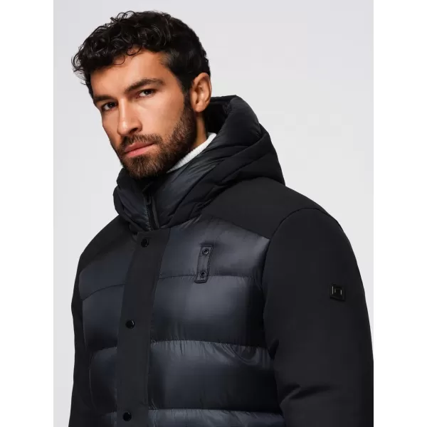  Palton pentru bărbați OMBRE OM-JALJ-0308 NEGRU 