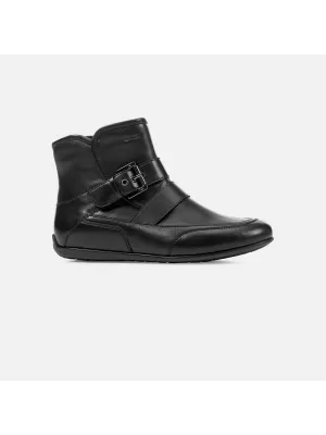 Pantofi de dama cu siret GEOX NEW MOENA NEGRU