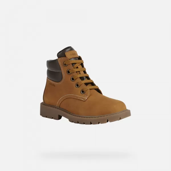  Botine pentru baieti GEOX SHAYLAX J16FAB032BCC0930 MARO DESCHIS 