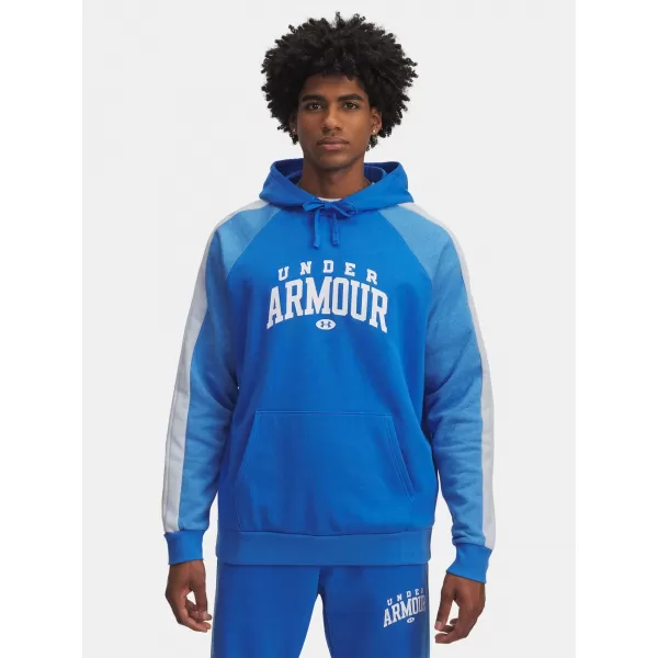  Hanorac pentru bărbați UNDER ARMOUR RIVAL FLC CB HOOD ALBASTRU 
