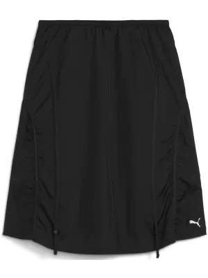 Fusta doamnelor PUMA DARE TO WOVEN MIDI SKIRT 63215001 PUMA NEGRU