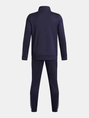 Trusa pentru baieti UNDER ARMOUR UA RIVAL KNIT TRACK SUIT 1363290-403 ALBASTRU