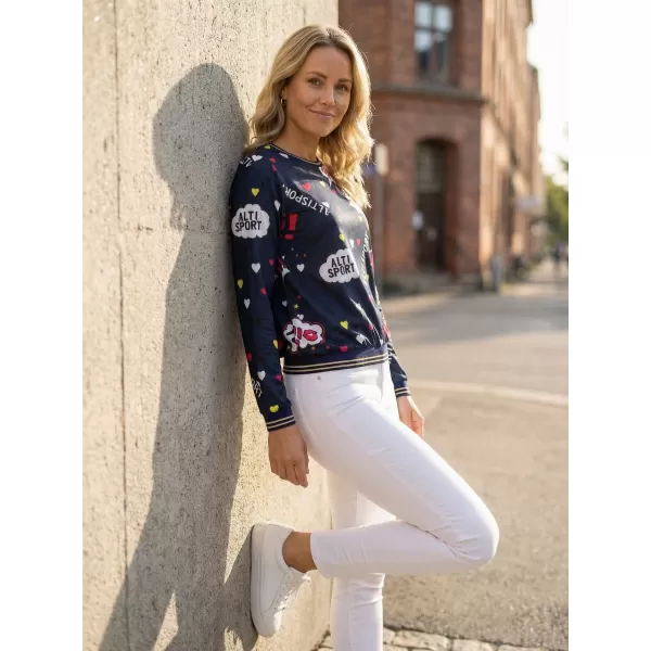  Tricou de damă ALTISPORT GAIA ALBASTRU ÎNCHIS 