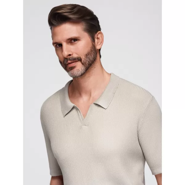  Tricou pentru bărbați OMBRE OM-POSS-0160 GRI DESCHIS 